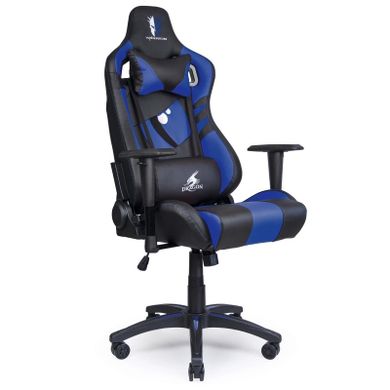 Warrior Chairs, fotel gamingowy, Dragon, niebieski