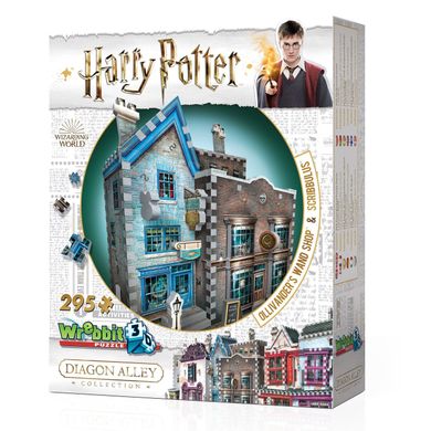 Wrebbit, Harry Potter, Ollivander's Wand Shop & Scribbulus, puzzle 3D, 295 elementów