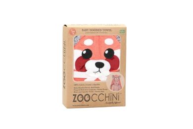Zoocchini, Panda Ruda, ręcznik dla niemowlaka z kapturem