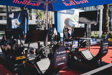 Playseat, F1 Aston Martin Red Bull RacIng, fotel gamingowy, RF.00204