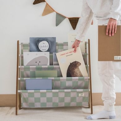 3 Sprouts, Checkerboard, stojak na książki, recycled, green