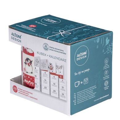 Altom Design, kubek prosty, Kalendarz Adwentowy, 330 ml