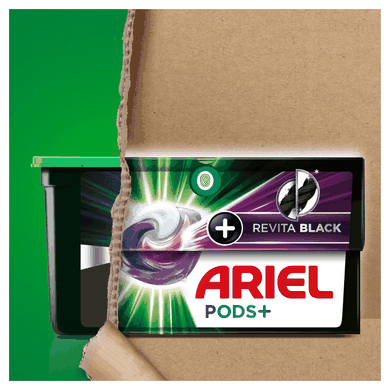 Ariel, +Revitablack All-in-1 PODS, kapsułki z płynem do prania, 36 prań