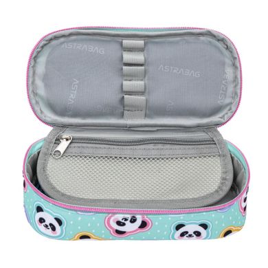 Astrabag, piórnik, owalny, Minty Pandas