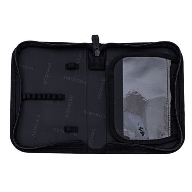 Astrabag, piórnik, rozkładany, pojedynczy, z wyposażeniem, Dark Pixel