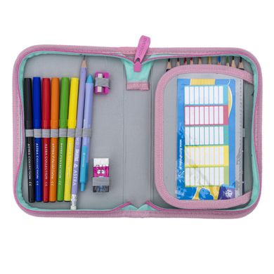 Astrabag, piórnik, rozkładany, pojedynczy, z wyposażeniem, Minty Pandas
