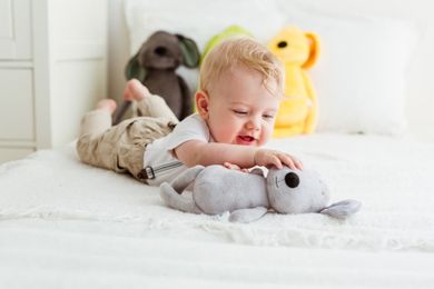 Balibazoo, Tulimy, maskotka, piesek, szary, 28 cm