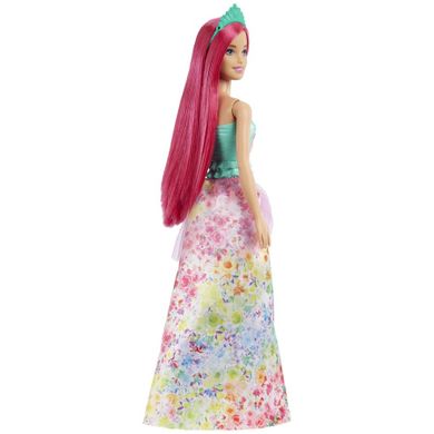 Barbie, Dreamtopia, lalka księżniczka, ciemnoróżowe włosy