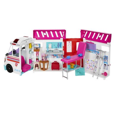 Barbie, Karetka - Mobilna klinika + lalka Fashionistas gratis