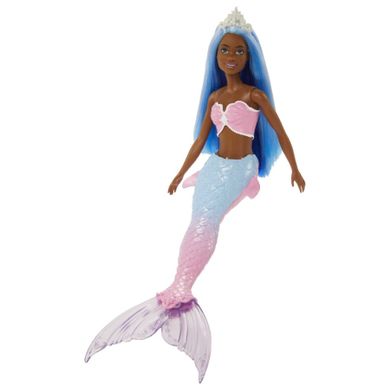 Barbie, lalka syrenka, błękitno-różowy ogon