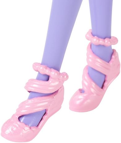 Barbie, lalka wróżka ze skrzydełkami, lawendowe włosy