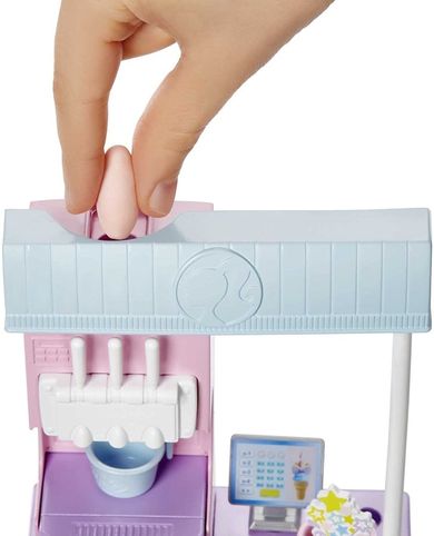 Barbie, Lodziarnia, zestaw z lalką