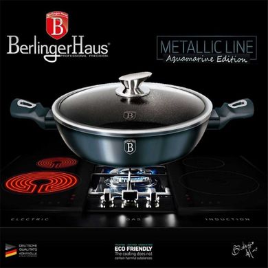 Berlinger Haus, Aquamarine, garnek granitowy, 3.8l