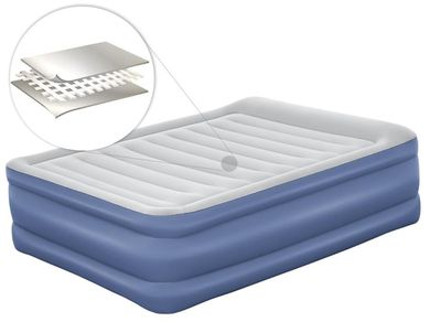 Bestway, materac dmuchany dwuosobowy z pompką elektryczną, 203xx61 cm