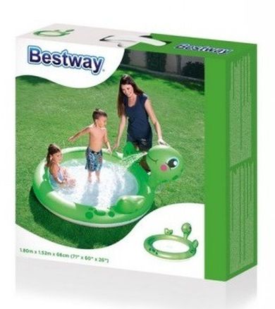 Bestway, Żółw, plac zabaw basen z fontanną, 180-152-66 cm