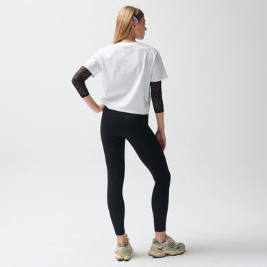 Biały t-shirt cropp z bawełny czesanej NOWEAR