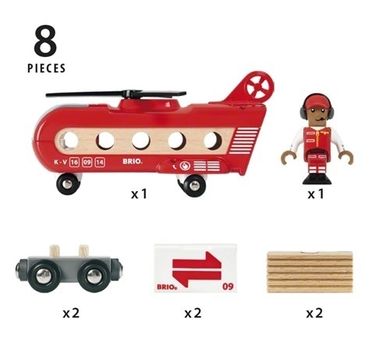 Brio World, Helikopter transportowy, zabawka drewniana