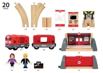 Brio World, Metro, zestaw startowy, zabawka drewniana