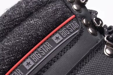 Buty zimowe męskie, czarne, Big Star
