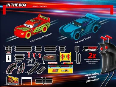 Carrera Go, Auta, Glow Racers, tor wyścigowy, 6,2m, zestaw z 2 pojazdami, 1:43