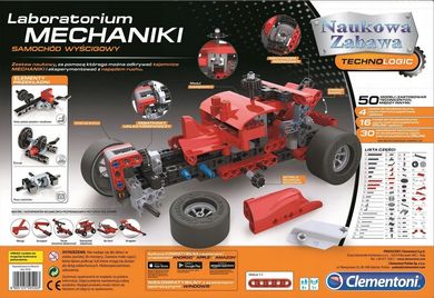 Clementoni, Technologic, Laboratorium Mechaniki, Formuła 1, zabawka edukacyjna, 250 elementów