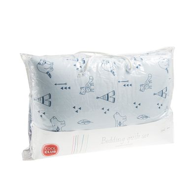Cool Club, 2-częściowy komplet pościeli chłopięcej z wypełnieniem, Blue Indian Adventure, poduszka, kołderka 100-135cm