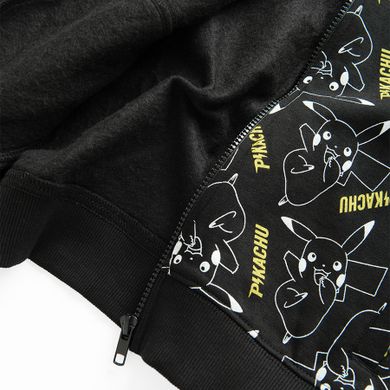 Cool Club, Bluza chłopięca z kapturem, rozpinana, czarna, Pokemon