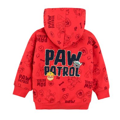 Cool Club, Bluza chłopięca z kapturem, rozpinana, czerwona, Psi Patrol