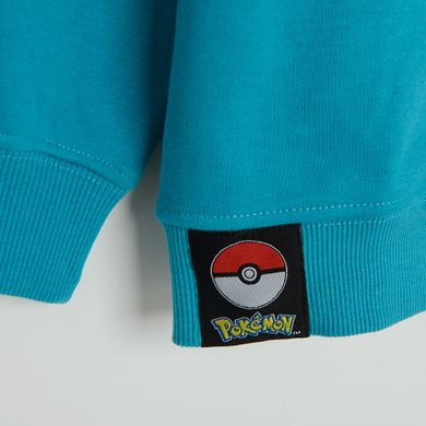 Cool Club, Bluza chłopięca z kapturem, turkusowa, Pokemon