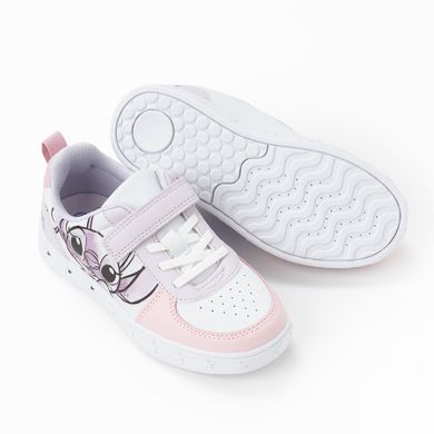 Cool Club, Buty sportowe dziewczęce, białe, świecąca podeszwa, Lilo i Stitch