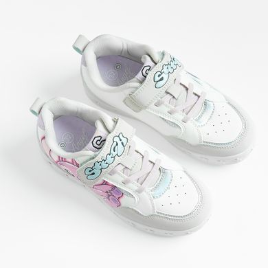 Cool Club, Buty sportowe dziewczęce, białe, świecąca podeszwa, Lilo i Stitch