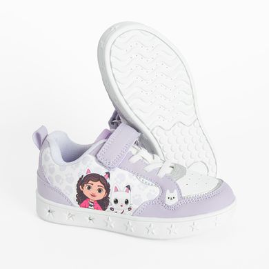 Cool Club, Buty sportowe dziewczęce, fioletowe, świecąca podeszwa, Koci Domek Gabi