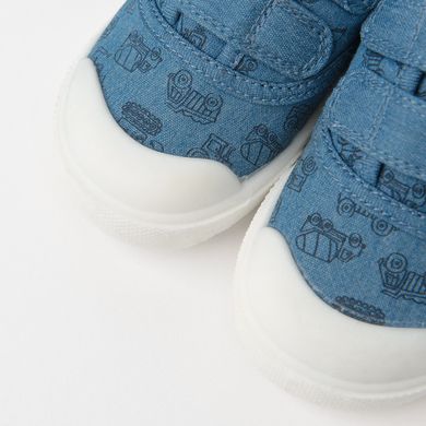 Cool Club, Kapcie chłopięce, niebieskie, Zdrowa Stopa, podeszwa Barefoot