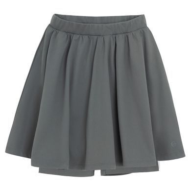 Cool Club, Komplet dziewczęcy, Bluzka z długim rękawem, crop top, Spódnica tenisowa z szortami, szary