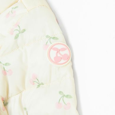 Cool Club, Kurtka dziewczęca z kapturem, ecru