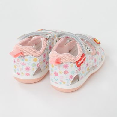 Cool Club, Sandały dziewczęce, pachnące, biało-różowe, skórzana wkładka, Fisher-Price