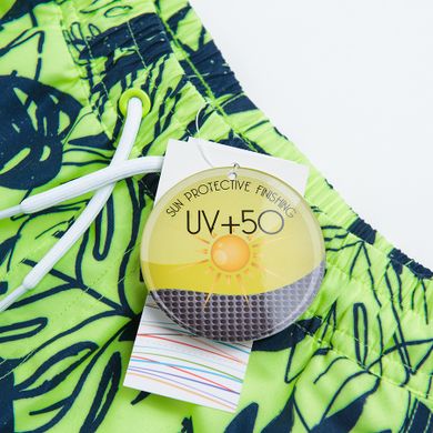 Cool Club, Szorty kąpielowe chłopięce, UV 50, limonkowe
