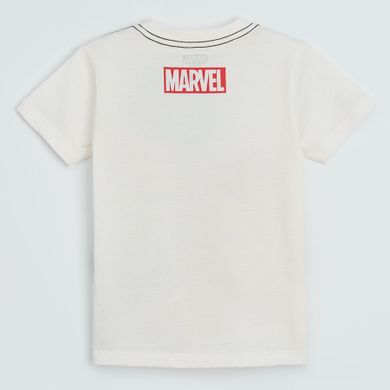 Cool Club, T-shirt chłopięcy, ecru, Marvel Super Heroes