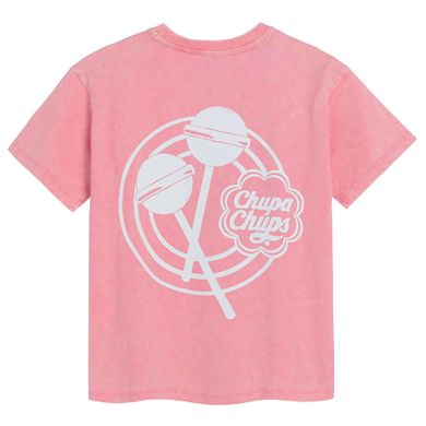 Cool Club, T-shirt dziewczęcy, koralowy, Chupa Chups