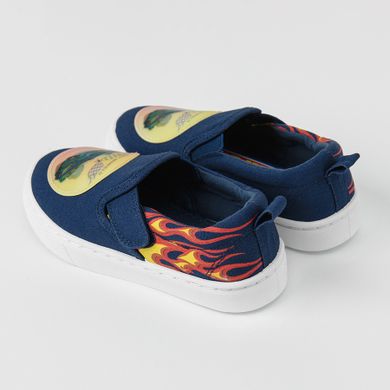 Cool Club, Trampki slip on chłopięce, granatowe, Hot Wheels