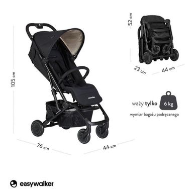 Easywalker, Buggy XS, wózek spacerowy, Night Black