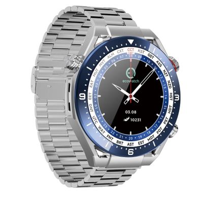 EcoWatch, smartwatch, EW01, srebrny