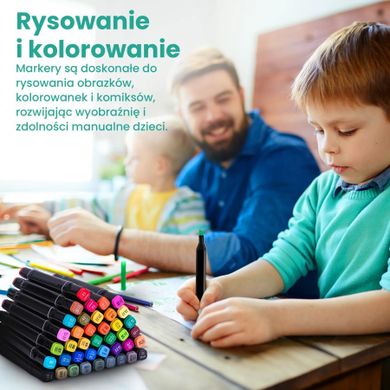 Extralink, zestaw markerów alkoholowych, flamastry, 120 sztuk