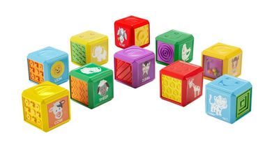 Fisher-Price, Pierwsze Słówka, Zwierzęta, zestaw 10 klocków