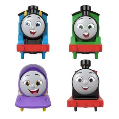 Fisher-Price, Tomek i Przyjaciele, Tomek, Piotruś, Kana i Kuba, lokomotywy z napędem, zestaw