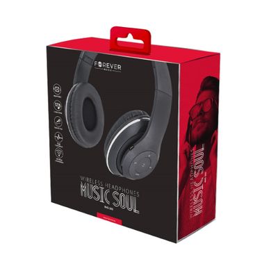 Forever, słuchawki nauszne bluetooth Music soul BHs-300, czarne