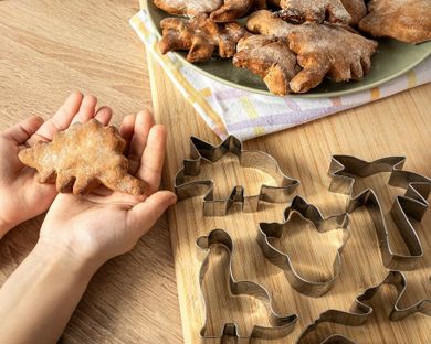 Gadget Master, foremki na ciastka, dinozaury, 6 szt.