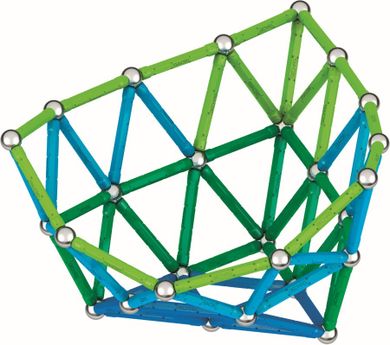 Geomag, Classic Recycled, konstrukcyjne klocki magnetyczne, 142 elementów