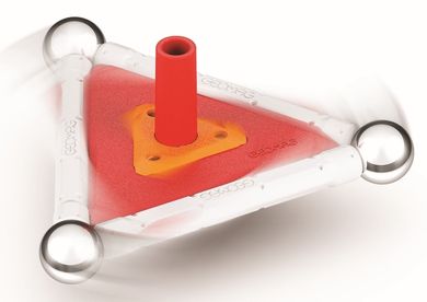 Geomag, E-motion Recycled, Spinner, konstrukcyjne klocki magnetyczne, 32 elementów