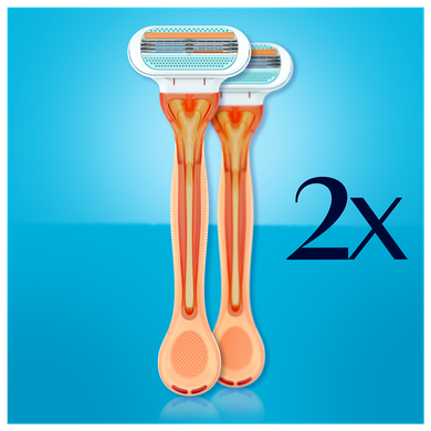 Gillette, Venus Riviera, maszynki jednorazowe do golenia, 2 szt.